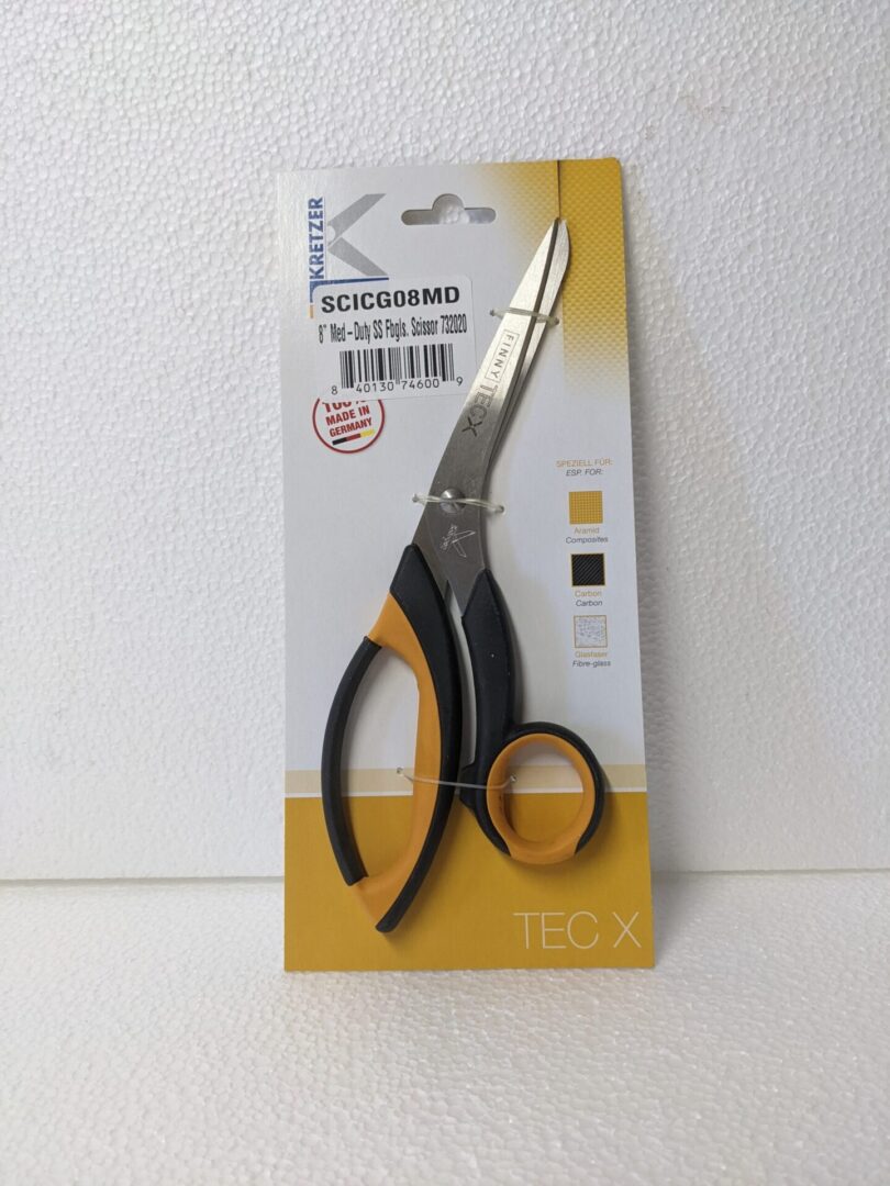 A pair of 8 inch heavy duty scissors