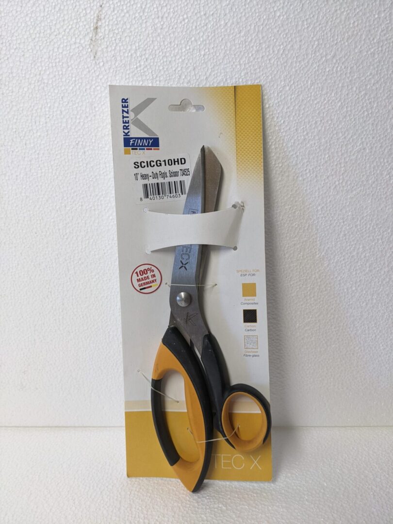 A pair of 10 inch heavy duty scissors