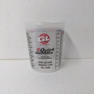 A picture of a 1 quart mixing cup, no.932E