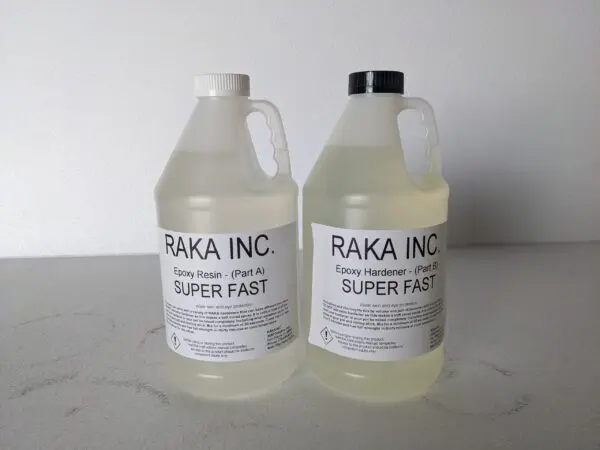 2 bottles of superfast epoxy resin and hardener